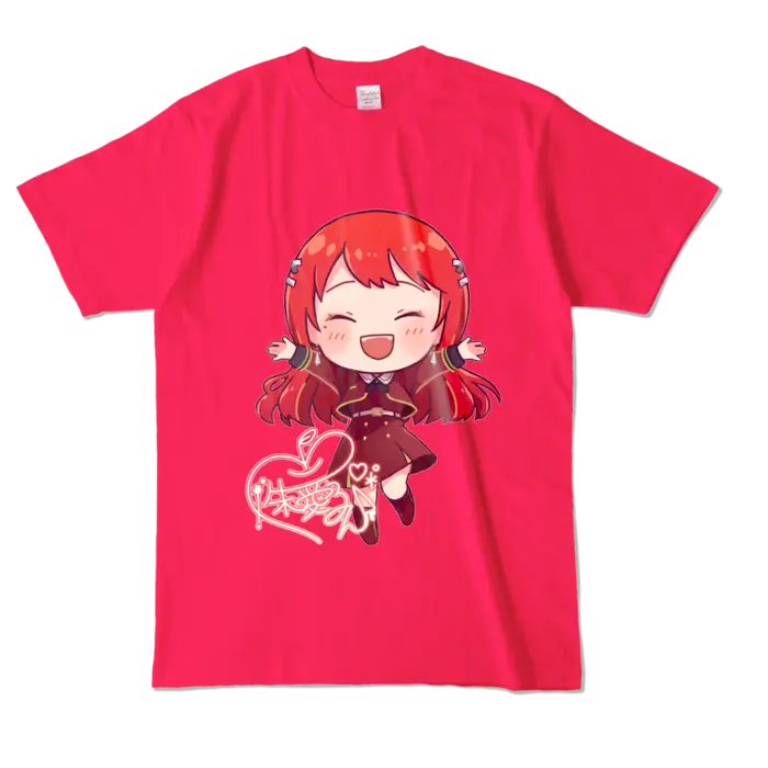 Ayame Run - Clothes - T-shirts - VTuber Size-L