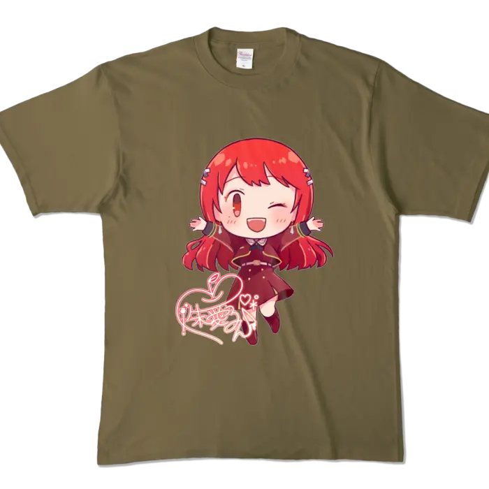 Ayame Run - Clothes - T-shirts - VTuber Size-XL