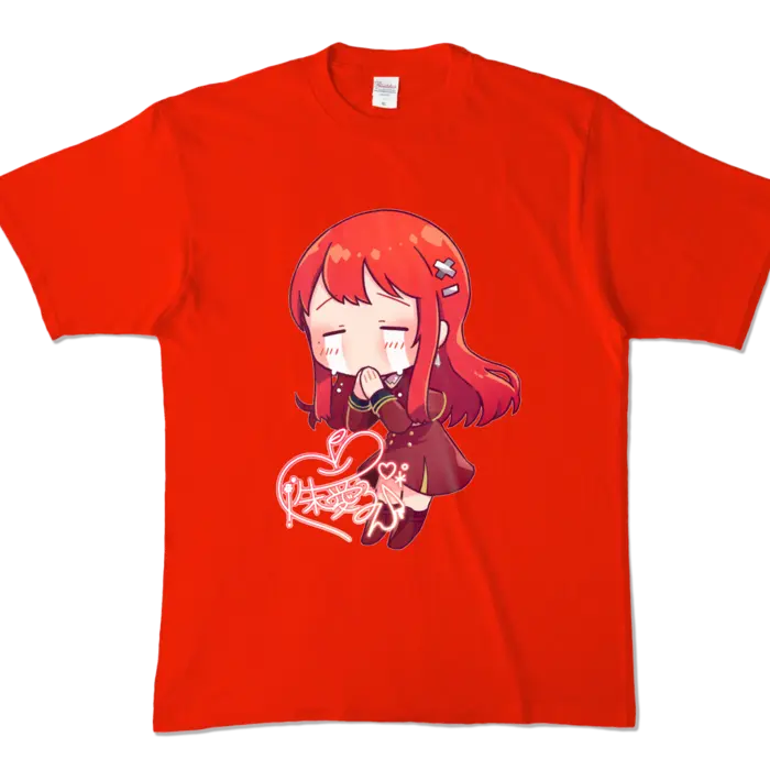 Ayame Run - Clothes - T-shirts - VTuber Size-XL