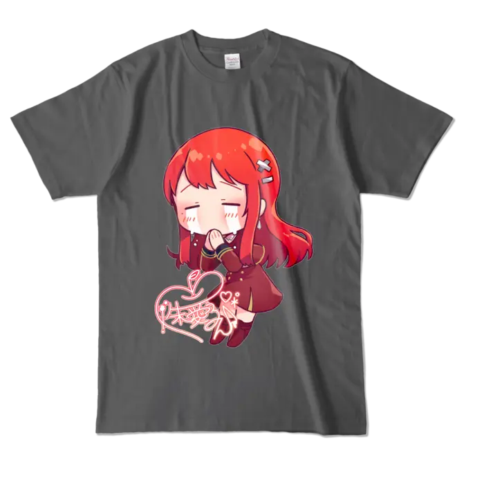 Ayame Run - Clothes - T-shirts - VTuber Size-L