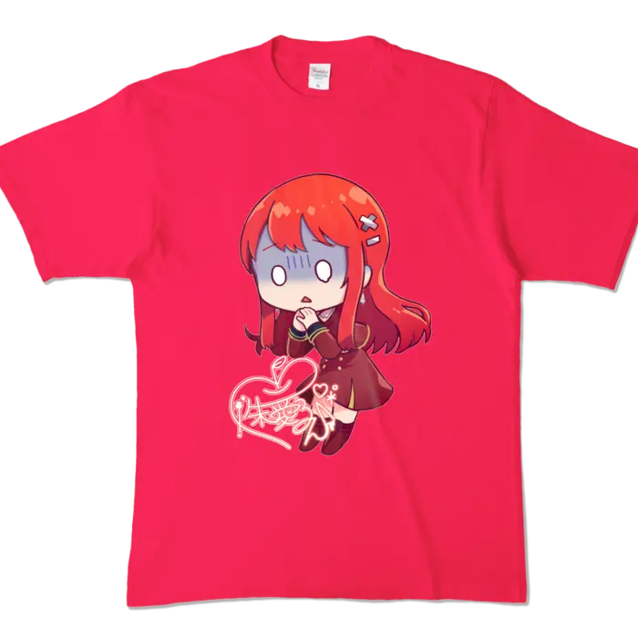 Ayame Run - Clothes - T-shirts - VTuber Size-XL