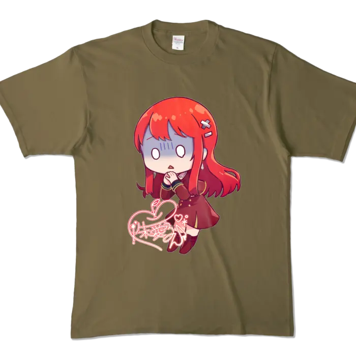 Ayame Run - Clothes - T-shirts - VTuber Size-XL