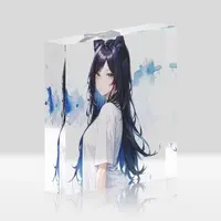 カクヨさんの創作教室🏫 - T-shirts - Acrylic Block - VTuber