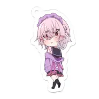 此宮はんべ - Acrylic Key Chain - Key Chain - VTuber Size-50 x 50 (mm)