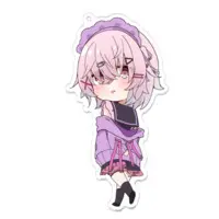 此宮はんべ - Acrylic Key Chain - Key Chain - VTuber Size-100 x 100 (mm)