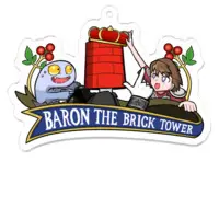 Baron The Brick Tower - Acrylic Key Chain - Key Chain - VTuber Size-70 x 70 (mm)