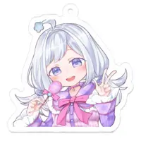 えみまゆあ - Acrylic Key Chain - Key Chain - VTuber Size-50 x 50 (mm)