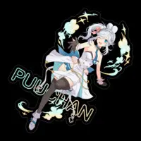 Puu-chan - Stickers - VTuber Size-100 x 100 (mm)