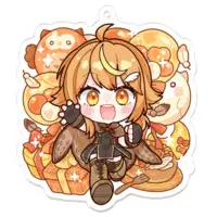 Shikyo Rigumo - Acrylic Key Chain - Key Chain - VTuber Size-70 x 70 (mm)