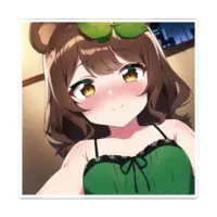 Honda Poko - Badge - VTuber Size-100 x 100 (mm)