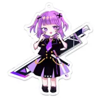 Kamijiki Amu - Acrylic Key Chain - Key Chain - VTuber Size-70 x 70 (mm)