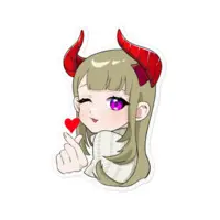Eruna - Stickers - VTuber Size-100 x 100 (mm)