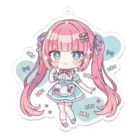 Satou Amane - Acrylic Key Chain - Key Chain - VTuber Size-70 x 70 (mm)