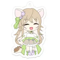 Harimori Hana - Acrylic Key Chain - Key Chain - VTuber Size-50 x 50 (mm)