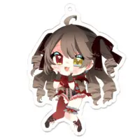 Karasuba Yaya - Acrylic Key Chain - Key Chain - VTuber Size-70 x 70 (mm)