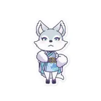 Hyoroki Niki - Stickers - VTuber Size-100 x 100 (mm)