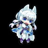 Hyoroki Niki - Stickers - VTuber Size-100 x 100 (mm)