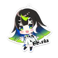 88.nia - Acrylic Key Chain - Key Chain - VTuber Size-70 x 70 (mm)