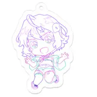 Sago Susumu - Acrylic Key Chain - Key Chain - VTuber Size-50 x 50 (mm)
