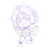 Sago Susumu - Acrylic Key Chain - Key Chain - VTuber Size-70 x 70 (mm)