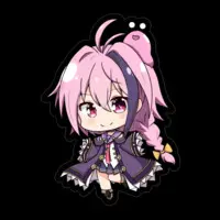 Fujisame Shizuku - Stickers - VTuber Size-100 x 100 (mm)
