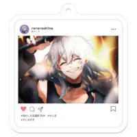 Nagame Resina - Acrylic Key Chain - Key Chain - VTuber Size-50 x 50 (mm)