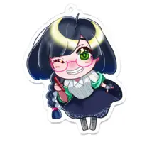 Kaminohara Ink - Acrylic Key Chain - Key Chain - VTuber Size-70 x 70 (mm)