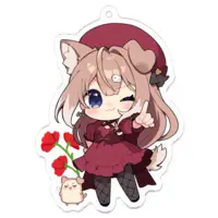 Shinomiya Shino - Acrylic Key Chain - Key Chain - VTuber Size-70 x 70 (mm)