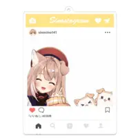 Shinomiya Shino - Acrylic Key Chain - Key Chain - VTuber Size-100 x 100 (mm)