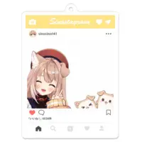 Shinomiya Shino - Acrylic Key Chain - Key Chain - VTuber Size-70 x 70 (mm)