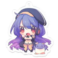 Yorudo Kimayu - Acrylic Key Chain - Key Chain - VTuber Size-50 x 50 (mm)