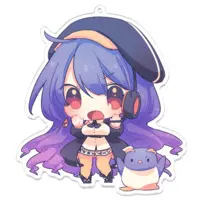 Yorudo Kimayu - Acrylic Key Chain - Key Chain - VTuber Size-100 x 100 (mm)