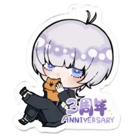 Shiose Iwo - Acrylic Key Chain - Key Chain - VTuber Size-70 x 70 (mm)