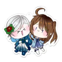 Shirayuki Michiru - Acrylic Key Chain - Key Chain - VTuber Size-70 x 70 (mm)