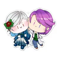 Shirayuki Michiru - Acrylic Key Chain - Key Chain - VTuber Size-100 x 100 (mm)