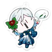 Shirayuki Michiru - Acrylic Key Chain - Key Chain - VTuber Size-50 x 50 (mm)