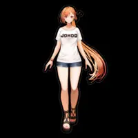 Anen Rutia - Stickers - VTuber Size-160 x 160 (mm)