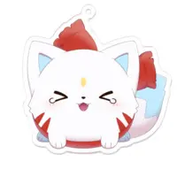 月留chaos - Acrylic Key Chain - Key Chain - VTuber Size-70 x 70 (mm)