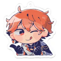 めんだこ - Acrylic Key Chain - Key Chain - VTuber Size-50 x 50 (mm)