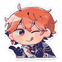 めんだこ - Acrylic Key Chain - Key Chain - VTuber Size-70 x 70 (mm)