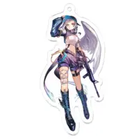 Rilu Aomi - Acrylic Key Chain - Key Chain - VTuber Size-70 x 70 (mm)