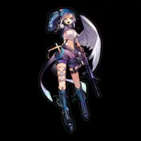 Rilu Aomi - Stickers - VTuber Size-160 x 160 (mm)