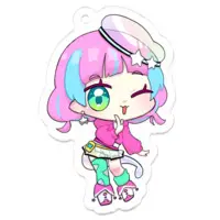 アライ・ライム - Acrylic Key Chain - Key Chain - VTuber Size-50 x 50 (mm)