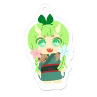 木守日あぐり - Acrylic Key Chain - Key Chain - VTuber Size-50 x 50 (mm)