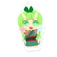 木守日あぐり - Acrylic Key Chain - Key Chain - VTuber Size-70 x 70 (mm)