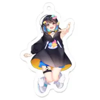 YUMEBA KU - Acrylic Key Chain - Key Chain - VTuber Size-50 x 50 (mm)