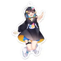 YUMEBA KU - Acrylic Key Chain - Key Chain - VTuber Size-70 x 70 (mm)