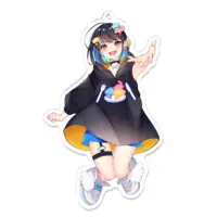 YUMEBA KU - Acrylic Key Chain - Key Chain - VTuber Size-100 x 100 (mm)