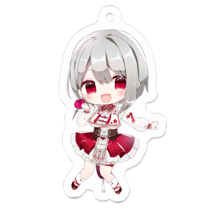 Asagasumi Alf - Acrylic Key Chain - Key Chain - VTuber Size-50 x 50 (mm)