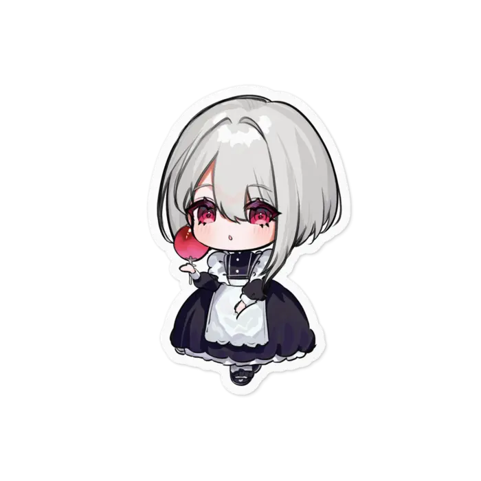 Asagasumi Alf - Stickers - VTuber Size-100 x 100 (mm)